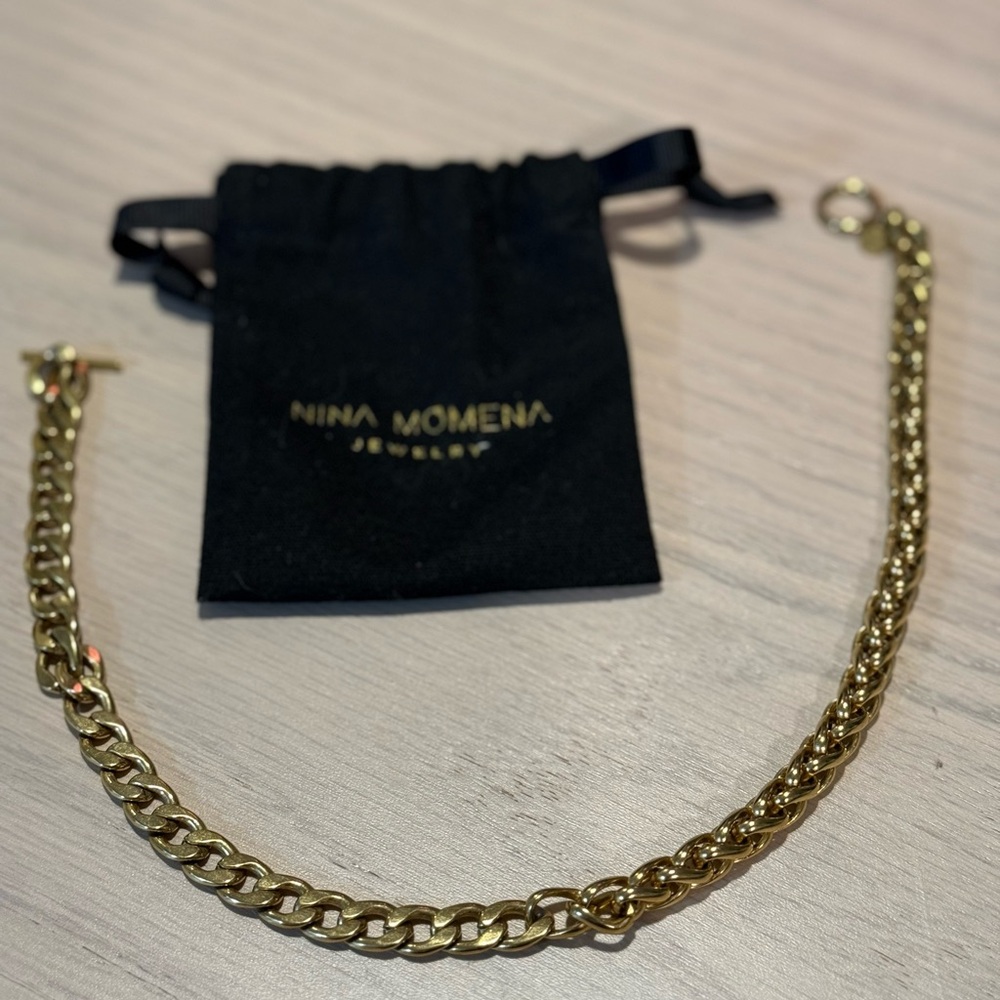 Gold Chain Choker Necklace